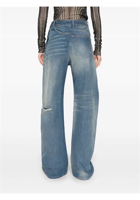 twist wide leg jeans woman blue MM6 MAISON MARGIELA | S52LA0243 M30016961